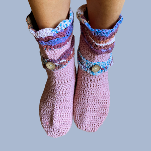 Gehaakte sloffen 04 (maat 38/39)